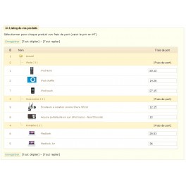 Frais de port par produit (Prestashop 1.2)